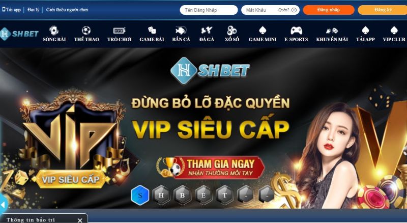 Shbet nhà cái trực tuyến uy tín